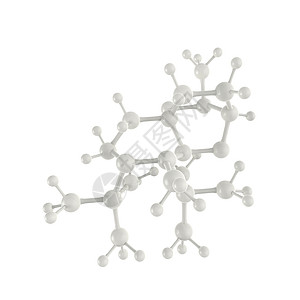 白色背景上的分子白色 3d科学技术医疗物理教育化学品化学公式生物学实验室图片