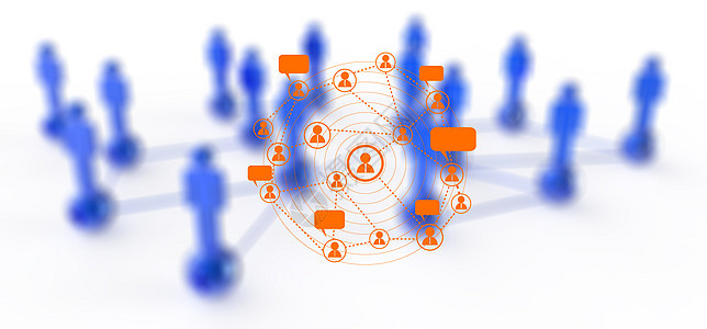 社交网络符号和 3电脑工作社区图表商务招聘战略人群公司团体图片