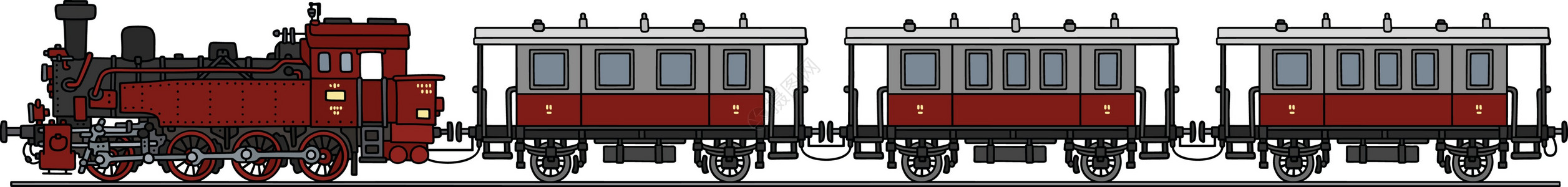 古老的客轮蒸汽列车图片