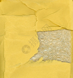 黄色纸和泡沫包装纹理背景图片