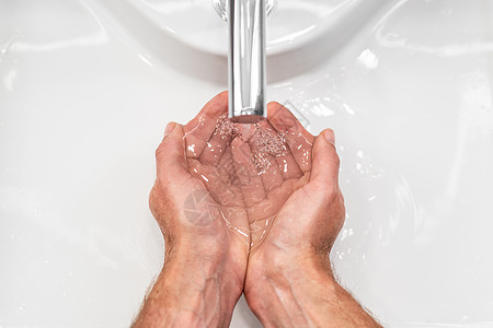 洗手用肥皂洗手 使可冠状病毒科罗纳病毒扩散预防的防疫工作得到清洁图片