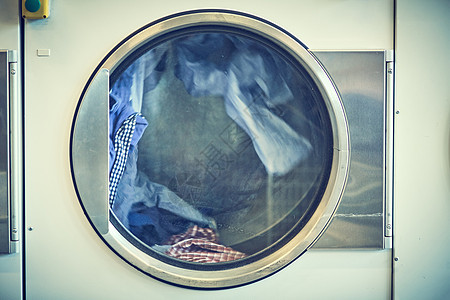 洗衣专业洗衣洗涤机洗衣店技术衣服白色机器垫圈玻璃工业圆圈家务图片