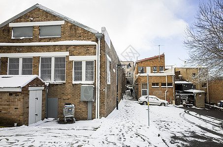 澳大利亚蓝山Katoomba的雪地街道场景邻里店铺季节市中心运输景观建筑旅行气候城市图片