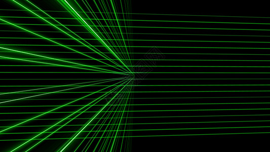 3d 绿线激光背景活力地面绿色走廊辉光黑色运动科学海报技术图片