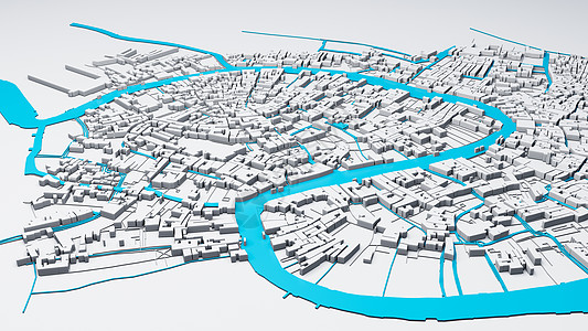 特大技术城市城市和未来的技术概念 3d建筑商业网络插图创新景观交通建筑学纤维渲染图片