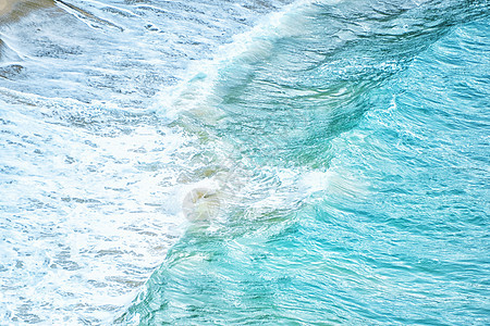 清夏时光海中美丽的波浪海岸蓝色热带假期太阳旅行天气天堂晴天海岸线图片