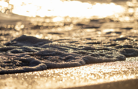 海边海滩 特写日出冲浪海景金子蓝色日落气泡运动太阳力量地平线图片
