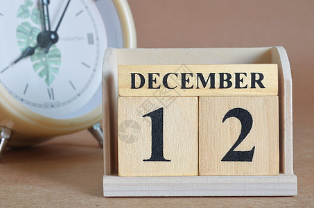 12月12日纪念日假期工作办公室手表商业立方体标题日历礼物图片