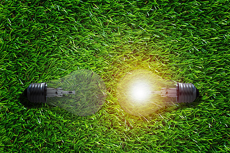 概念概念背景辉光电气解决方案生态技术商业成功灯泡发明领导图片