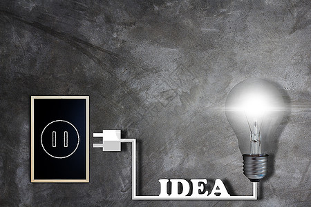 商业理想构想概念灯泡科学解决方案自由黑板头脑力量技术艺术创造力图片