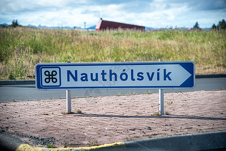 冰岛Nautholsvik方向标志图片