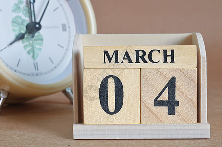 3月日历3月4日广告标题工作假期学习购物纪念日生日销售手表背景
