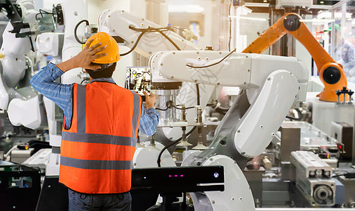 物联网工程控制机械和工业机器人生产金属工业运输机器人数控工厂汽车工具机器图片