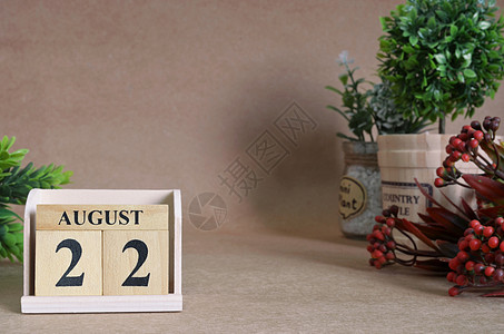 8月22日工作桌子商业季节纪念日生日广告日历标题旅行图片