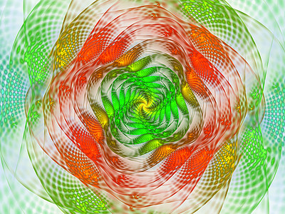 带有网格和螺旋的抽象分形 可用于桌面壁纸或创造性封面设计的螺旋花矩阵漩涡刻面图马赛克技术卷曲圆圈多边形计算机细胞图片