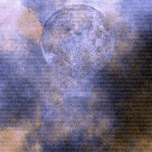 月亮文明满月进口插图极简流行海洋主义者艺术民间图片