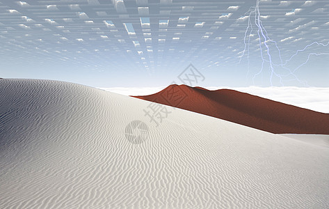沙漠上空的天空迷宫行星宇宙闪电灵魂小说想像力沙丘通道小路地平线图片