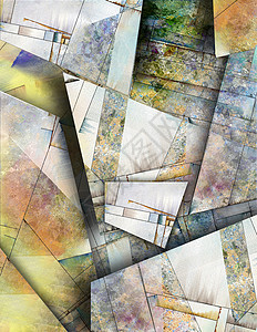 抽象概念三角形艺术品设计几何学程式化现代主义者作品网格矩形图片