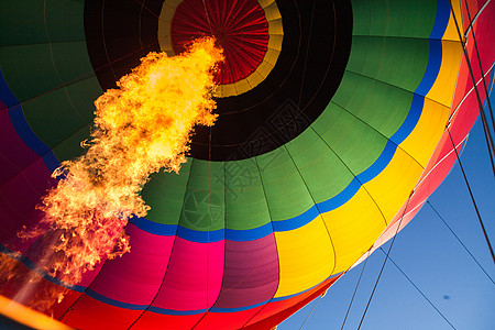 澳大利亚的热气气球充气烧伤漂浮航班高度丙烷火焰危险气体图片