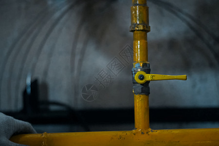 管子上有个球拍锁定库存绝缘恒温器黄铜服务供水存款公用事业塑料图片