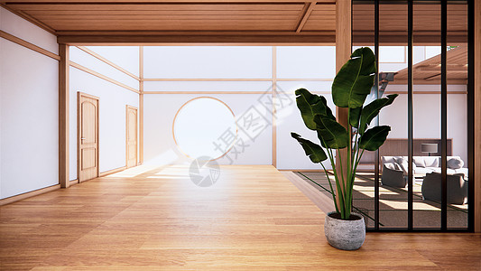 一楼一楼的二层房子里 日式内室内扶手椅风格舒适办公室地面渲染窗户家具会议沙发图片