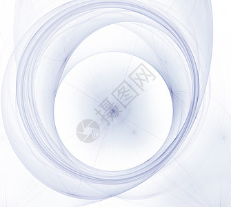 优雅明亮精致的背景与丝带或圆盘和戒指 蓝色复杂的弧形设计 用于 3D 插图或封面的软抽象分形 烟云 计算机生成的图像磁带彩色流动图片