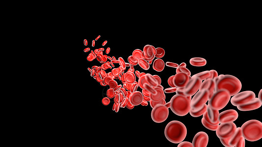 黑色背景上的三维血细胞投影 超高分辨率 高像素图片旋转药品细菌x射线基因组克隆大肠杆菌化学神经元物理图片