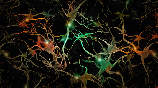 脑神经科学细胞辉光生物激素网络身体器官电气风暴图片