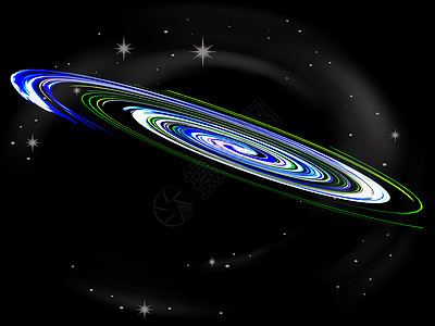星系黄色插图银河科学圆圈天文学盘旋科幻黑色自由图片