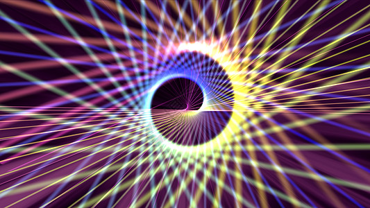 彩色线条的抽象背景3D 渲染曲线想像力3d运动插图技术棱镜派对彩虹水平图片