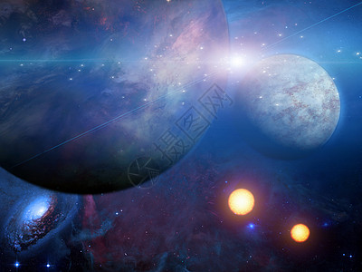 行星和太阳灰尘宇宙世界恒星气氛插图科学月亮外星人日出图片