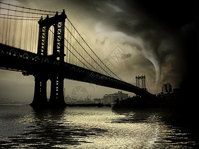 纽约公约 龙卷风风暴霹雳旅行城市天空飓风建筑学危险摩天大楼游客图片