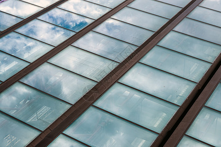 现代建筑的简图图片城市窗户公司反射框架蓝色建造商业建筑学场景图片
