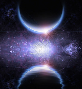 神秘星球星系微光天空世界星云宇宙辉光天文学小说蓝色图片