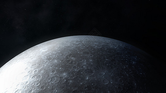 黑灰色的月亮图像 在近距离接近背景图片