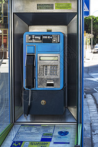 城市和长途电话付费电话(西班牙布兰斯)图片
