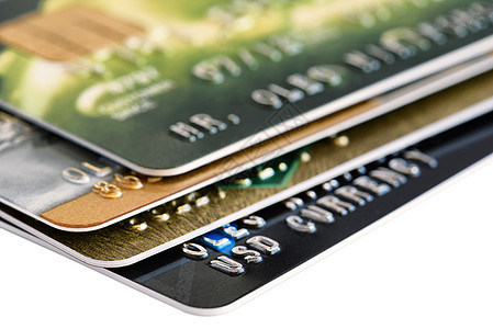 信用卡结卡支付塑料交易特写白色宏观银行芯片借方债务图片