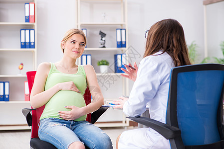 定期检查的孕妇看诊医生 对孕妇进行定期检查女士母亲产妇病人怀孕孩子药品女性考试诊所图片