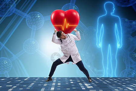 支持心心血管心脏线的医生心脏病学家心血管心脏病学复苏心电图学生频率外科速度情况卫生图片