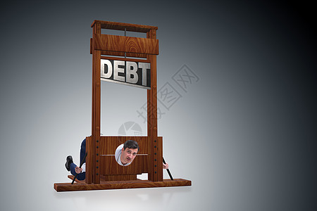 重债商业概念中的商务人士商务刀具预算债权人人士惩罚集电极刀刃金融投资图片
