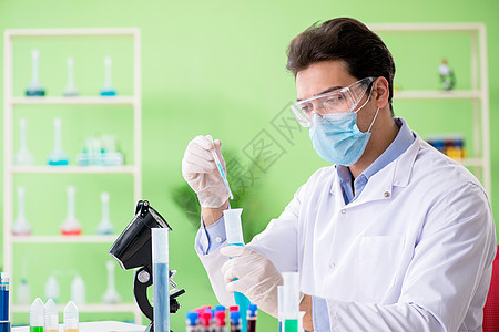 在实验室工作的人化学家微生物学玻璃生物化学保健制药化学品药理卫生医生图片