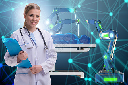 远程医疗概念中的女医生考试界面电脑医院医师健康实验室互联网检查技术图片