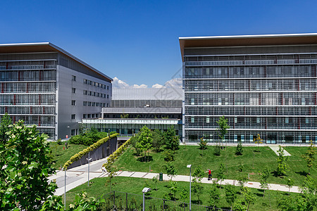 现代医院大楼绿化诊所灰色办公室绿色治疗建筑园林帮助情况图片