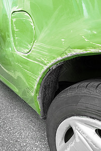 涂有刮痕油漆的通用汽车检查凹痕运输安全街道划痕车祸碰撞代理人速度图片