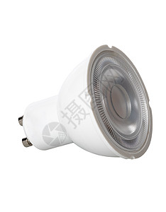 联合王国灯具用带有GU10风格联接器的孤立的LED LED聚光灯泡图片