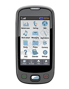 手机PDA短信插画家旅行钥匙全球技术电子邮件玩家阴影灰色图片