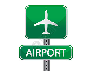 飞机场驾驶适应症镀锌旅行空白街道飞机绿色指导邮政图片