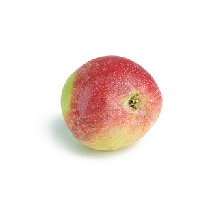 成熟的红圆苹果在白色背景上 秋天收成甜点红色水果食物果汁饮食营养植物工作室图片