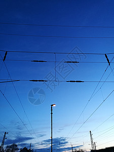 火车站的Tokaj夜灯图片
