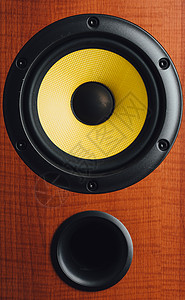 音频扬声器 特端视图喇叭工作室音乐模拟频率高音港口控制技术低音图片